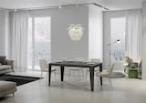 thumbnail of Ausziehbarer Tisch 90x120/380 cm Gestell Flame Evolution Cement Anthrazit