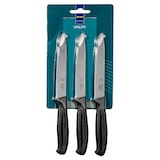 thumbnail of METRO PROFESSIONAL Cuchillo multiusos con hoja dentada Utility knives, acero inoxidable, 13 cm, negro, 3 unidades