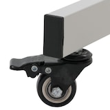 thumbnail of Whiteboard HWC-L87, Magnettafel, zwei Tafeln beidseitig beschreibbar höhenverstellbar rollbar inkl. Zubehör 101x69cm