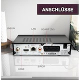 thumbnail of XORO Digitaler DVB-S2-Receiver HRS2610, Einkabeltauglich, USB, LAN, Farbe: Schwarz