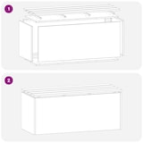 thumbnail of vidaXL Gartenbank Verzinkter Stahl 100 x 40 x 43 cm