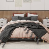 thumbnail of Modernes Minimalistisches Bettgestell 160x200 cm in Grau aus niederländischem Samt, zeitgemäßes Schlafzimmermöbel