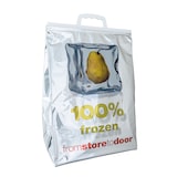 thumbnail of Borsa frigo rigida metallizzata a fondo piatto - 32 x 44 x 20 cm (ap. x alt. x soffietto) - vol. 34 L - isolamento in schiuma LDPE - per 40 pz.