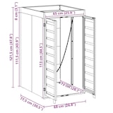 thumbnail of vidaXL Afvalcontaineropslag met plantenbakdak voor 240L container