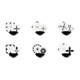 thumbnail of Excelsa 18-Teiliges Geschirrset Euclide Porzellan Weiß Und Schwarz