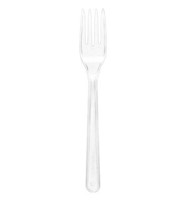 MONOUSO - Forchetta Riutilizzabile PS Trasparente 18cm (800 Pezzi)