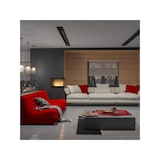 thumbnail of CORN 600 – Eck-Biokamin, eingebauter Bioethanol-Kamin. Rechte Öffnung – mit Glas