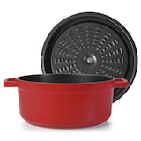thumbnail of LACOR faitout Rouge Avec Couvercle En Aluminium Fondu - Ø 28 Cm