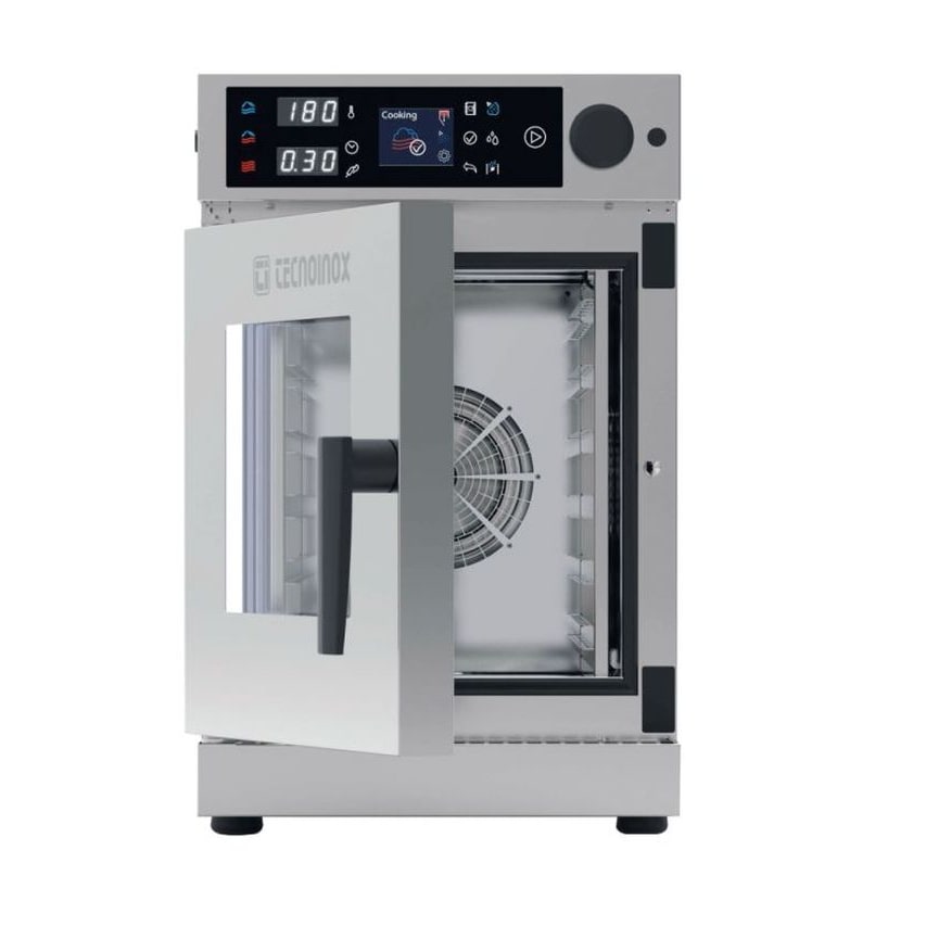 KBS Kombidämpfer 6 x GN 1/1 Längseinschub und Reinigungssystem 505x870x800 mm