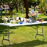 thumbnail of Mesa Dobrável 180cm Branca Retangular Catering 7house
