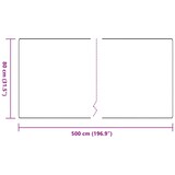 thumbnail of vidaXL Tapijt Loper Donkergrijs 80 x 500 cm 100% Polypropyleen