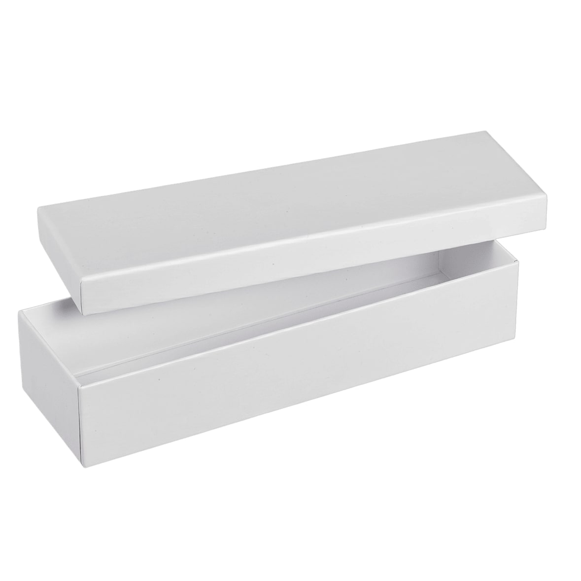 SOLIA Coffret carton blanc (base + couvercle) 245x80x50 mm - par 50 pièces