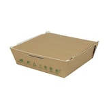 thumbnail of greenbox - Take-away Boxen aus Karton 1700 ml, hitzebeständig, braun, biobeschichtet, 300 St.