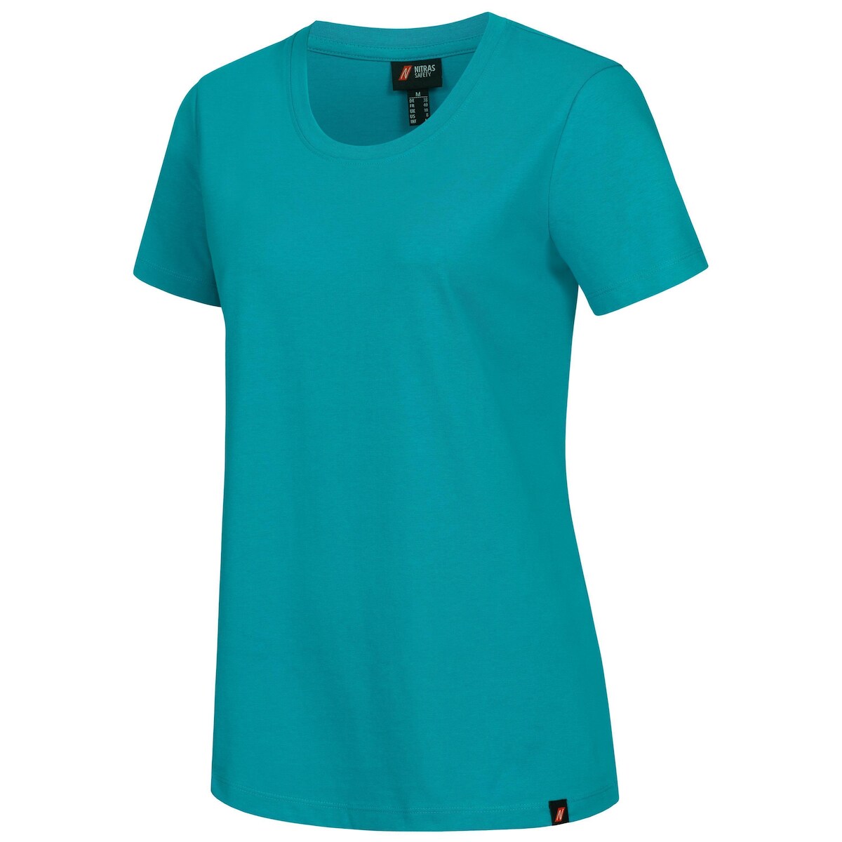 AS Arbeitsschutz Nitras Motion Tex Plus T-Shirt | Gr. XL | Arbeitsshirt f. Damen | türkis