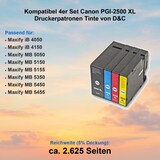 thumbnail of Kompatibel 4er Set Canon PGI-2500 XL Druckerpatronen Tinte von D&C