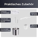 thumbnail of KLAMER 3-in-1 Eismaschine, Slush Maschine & Joghurtbereiter 1,5 L, 150 W Eiscrememaschine aus Edelstahl mit Kühl- & Heizfunktion, hausgemachtes Speis…