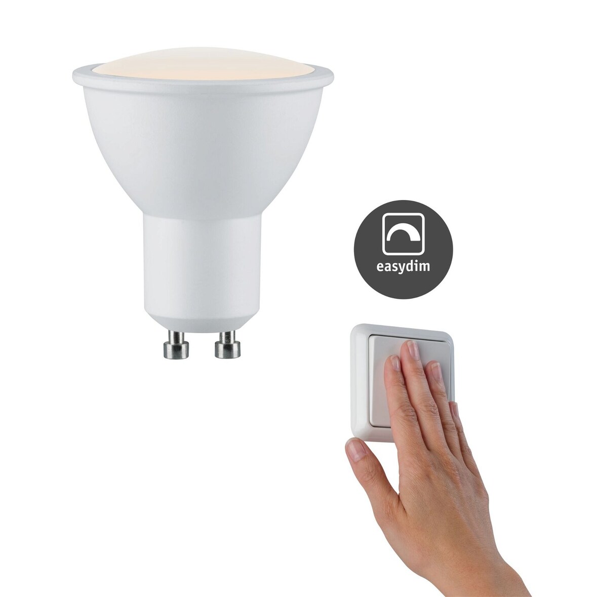 Paulmann LED Reflektor Easy Dim   GU10 230V 460lm 5,5W 2700K dimmbar Weiß 28798