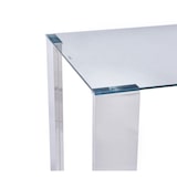 thumbnail of MF - Mesa de Comedor Modelo BETSY - Estructura en Acero Inoxidable, Tapa Cristal templado 160 x 90 cms -