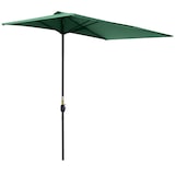 thumbnail of Outsunny sombrilla rectangular 230x130x245 cm parasol para pared media sombrilla con manivela protección UV 30+ impermeable verde