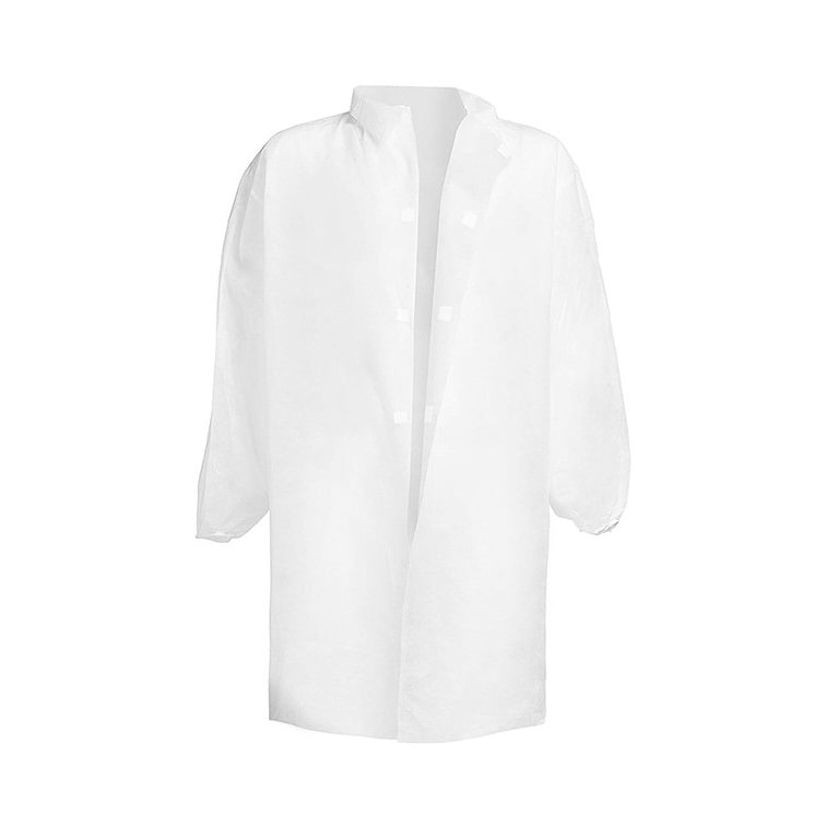 MONOUSO - Camice TNT PP Con Velcro Senza Tasche Bianco 3XL 35gr (50 Pezzi)
