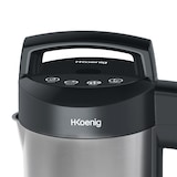 thumbnail of H.Koenig Verwarmde Soepmixer 1.1L MXC20 Roestvrij Staal Zwart, Professioneel Multifunctioneel, Mengfunctie, 2 Kookprogramma's, 850W