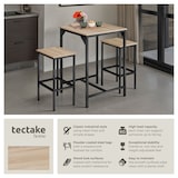 thumbnail of tectake Ensemble de bar Inverness - Bois clair industriel, Chêne Sonoma - 404363