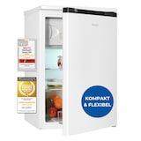 thumbnail of Exquisit Kühlschrank mit Gefrierfach, 107 Liter, 4-Sterne-Gefrierfach, 55 cm Breite, KS15-4-051C weiss