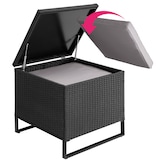 thumbnail of tectake Conjunto de ratán Ostuni  negro - 404300