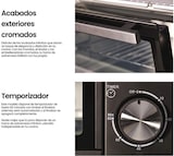 thumbnail of INFINITON MiniHorno HSM-12N18, 18 Litros, 1200 W, Temporizador, Negro