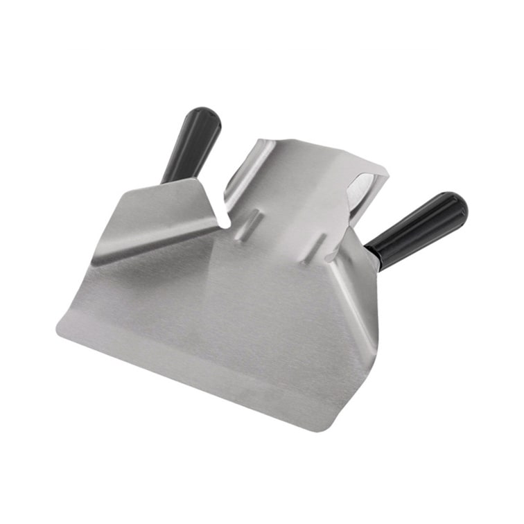 MONOUSO - Frietenschep van Staal 2 Hendel Roestvrij Zilver 20x22,5x5 cm (1 Stuk)