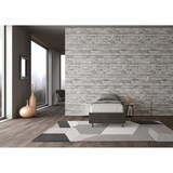thumbnail of Letto Singolo con rete imbottito 80x200 microfibra grigio Azelia