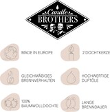 thumbnail of Fresh Flower Duftkerze Candle Brothers, Kerze im Glas, 2 Dochte, 510g, 100h Brenndauer, Raumduftkerze