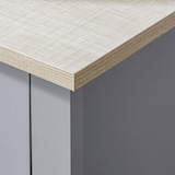 thumbnail of Armario para Debajo de Lavabo Compacto con 2 Puertas y Estante Interior Ajustable Mueble Auxiliar de Almacenamiento para Baño 60x30x60 cm Gris