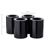 thumbnail of 4er-Set Dauerkerze Cornelius (Höhe 8 cm, Ø 6 cm) Schwarz, Teelichthalter hitzebeständig bis 90°