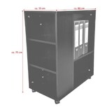 thumbnail of Druckertisch Rollenschrank Büro mit Rollen Druckerständer LEON schwarz Jet-Line