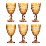 thumbnail of Solycarpa Juego 6 Copas Color Ámbar Transparente Personalizado para Fiesta, Boda o Bautizo Original y Resistente