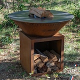 thumbnail of brasero classique corten 103 double cuve