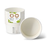 thumbnail of BIOZOYG Salatschale 50 Stück 650 ml weiß Suppenschalen Einwegschalen Einweggeschirr Deli Container Bowl to go Kartonschale Einweg Suppenbehälter