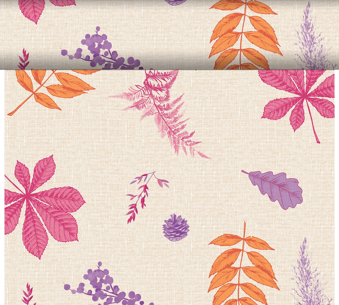Duni Dunicel® Tête-à-Tête-Tischläufer 0,4 x 24 m Bright Autumn, 4 Stk/Krt (4 x 1 Stk)