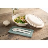 thumbnail of DOT Horeca Solutions 50 Forchette in carta 17 cm rigida Bianchi Biodegradabili Compostabili monouso usa e getta cucchiaio bio bianco