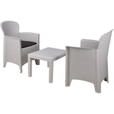 thumbnail of KG KITGARDEN - Conjunto de Jardín Exterior (2 sillones y 1 mesa auxiliar) Imitación Ratán, Blanco