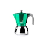 thumbnail of IBILI - Elba Green espressomachine, 3 kopjes, 150 ml, gegoten aluminium, roestvrijstalen voet