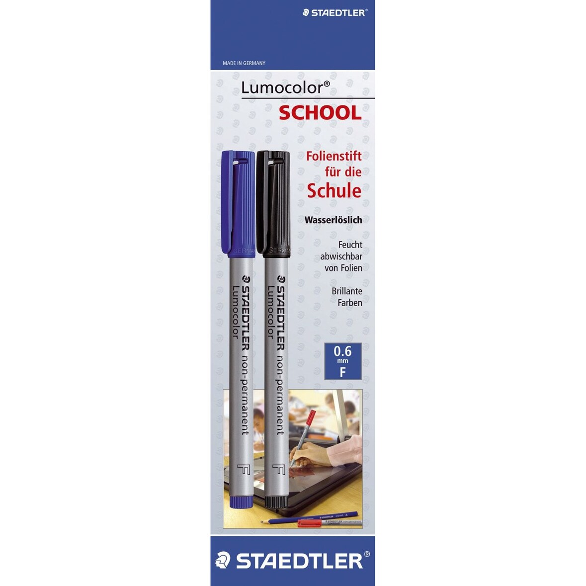 Staedtler® 316 ASBK2D Feinschreiber Lumocolor® Universalstift non-permanent - F, 2 Stück
