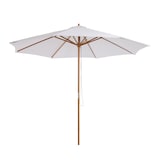 thumbnail of Sombrilla Parasol de Jardín Ø300x250 cm con Sistema de Pestillo de Fijación Techo Ventilado y Poste Desmontable de Madera para Terraza Patio Exterior