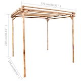 thumbnail of vidaXL Pergola 170x170x220 cm bamboe