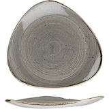 thumbnail of Churchill Dreieckiger Keramikteller aus Stonecast Grau 26,5cm