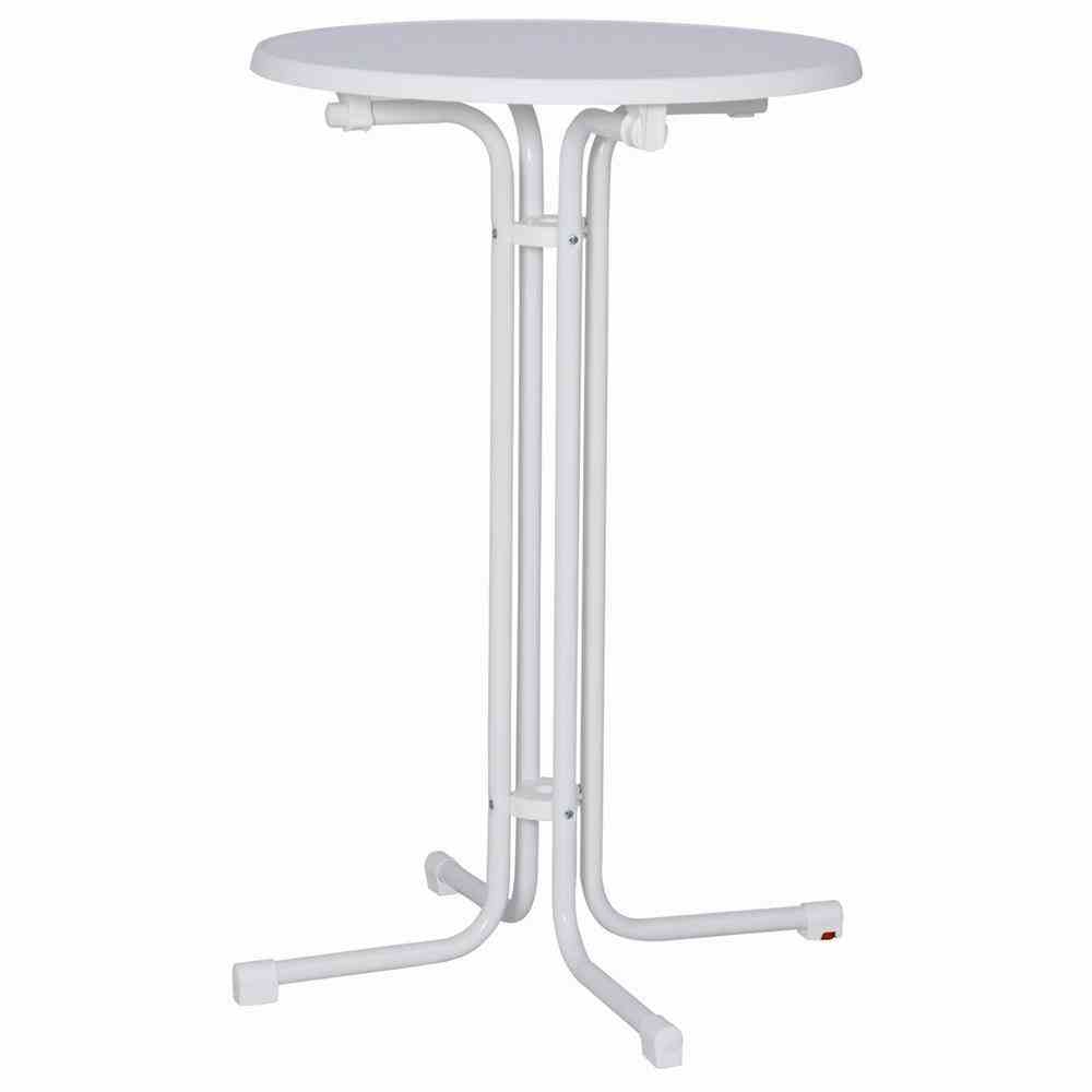 MFG  MFG Stehtische Stehtisch Ø 70x110 cm, weiß, klappbar