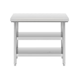 thumbnail of Royal Catering - Royal Catering Table De Travail en INOX Plan Cuisine Pro Professionnel Préparation Boucher Acier Inoxydable RCWT-100X70-3L-E (600