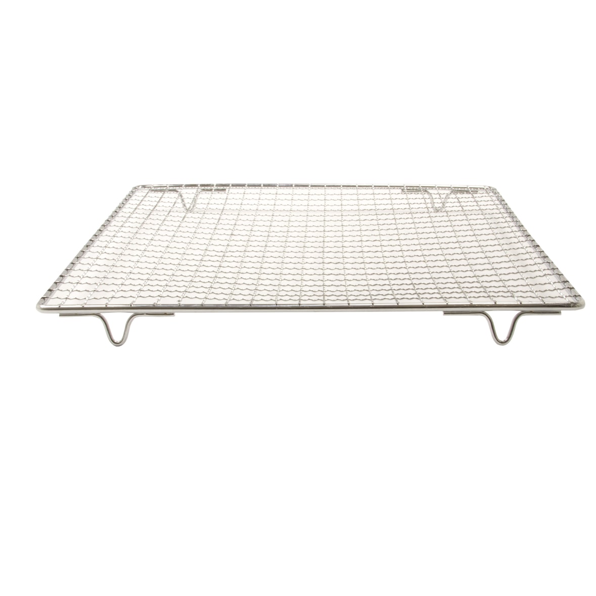 Abtropfgitter Küchengitter Bratgitter Patisserie Auskühlgitter mit Standfuß 30 x 30 x 2,3cm