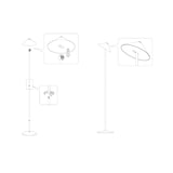 thumbnail of Zafferano Oplaadbare LED-vloerlamp Pina XXL – 6W, IP65, Touch Dimmer, Magnetische kop, Modern Design voor binnen en buiten – Brons